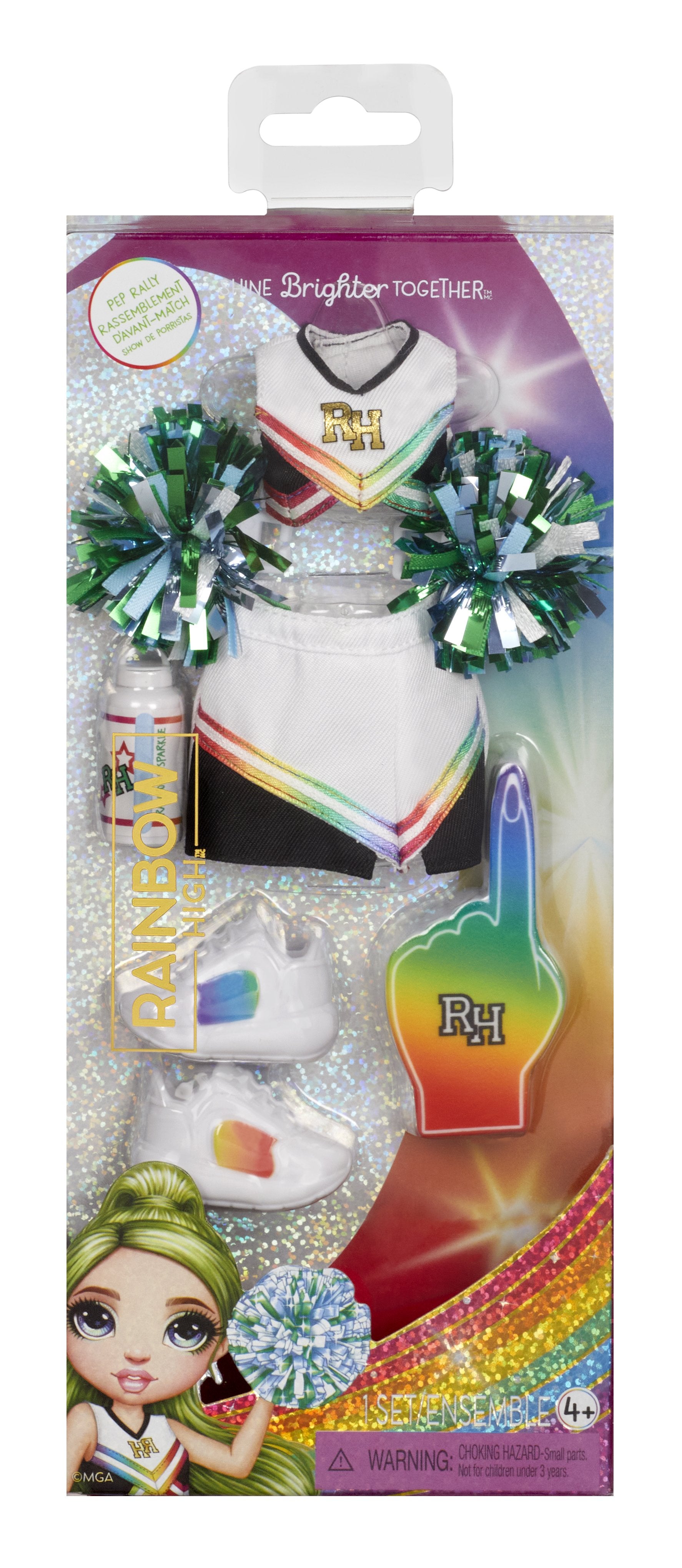 EAN 0035051521679 - Rainbow High Fashion Pack Pep Rally Juego de ropita para muñeca imagen 3