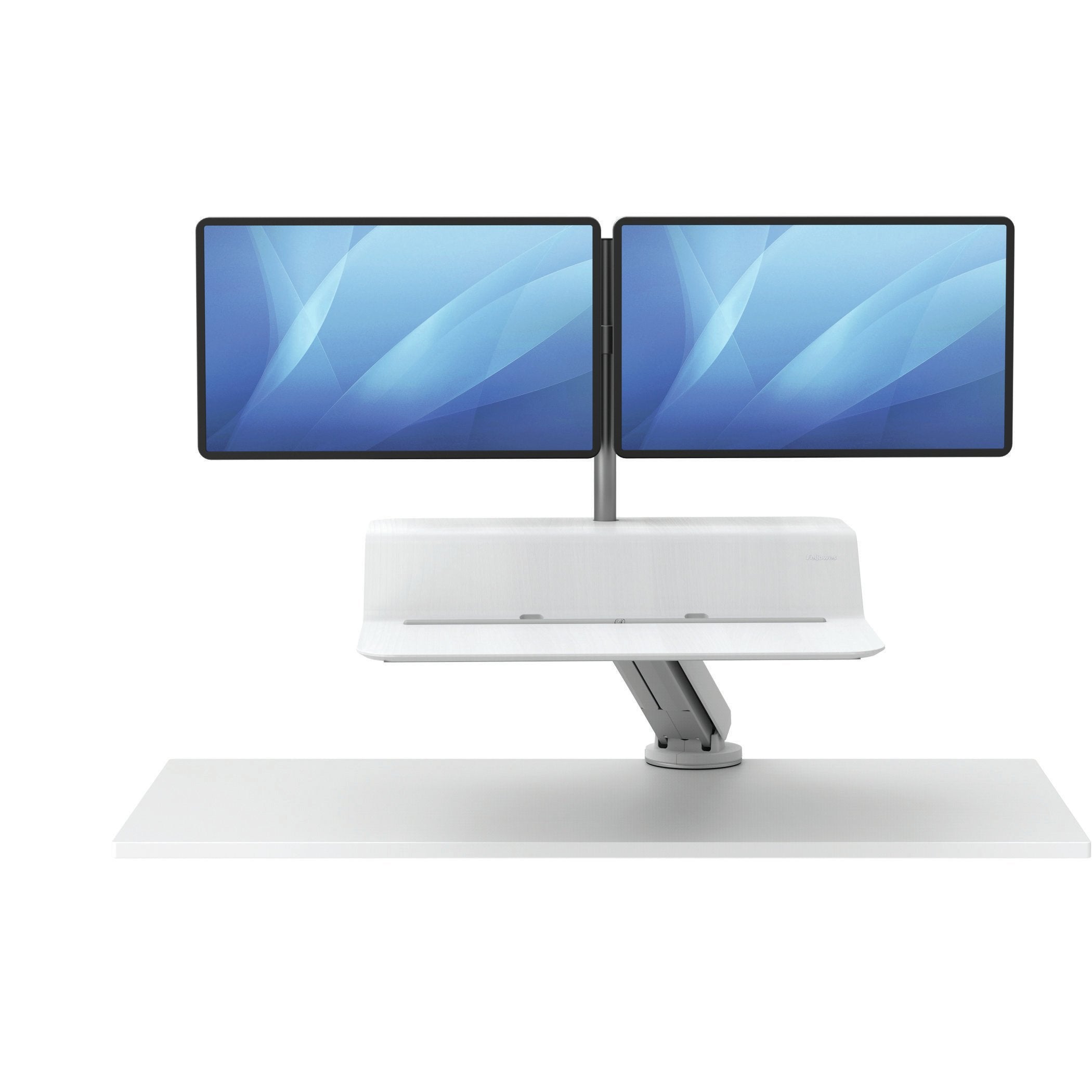 Fellowes Solución Lotus Sentado/De Pie Para 2 Monitores Blanco