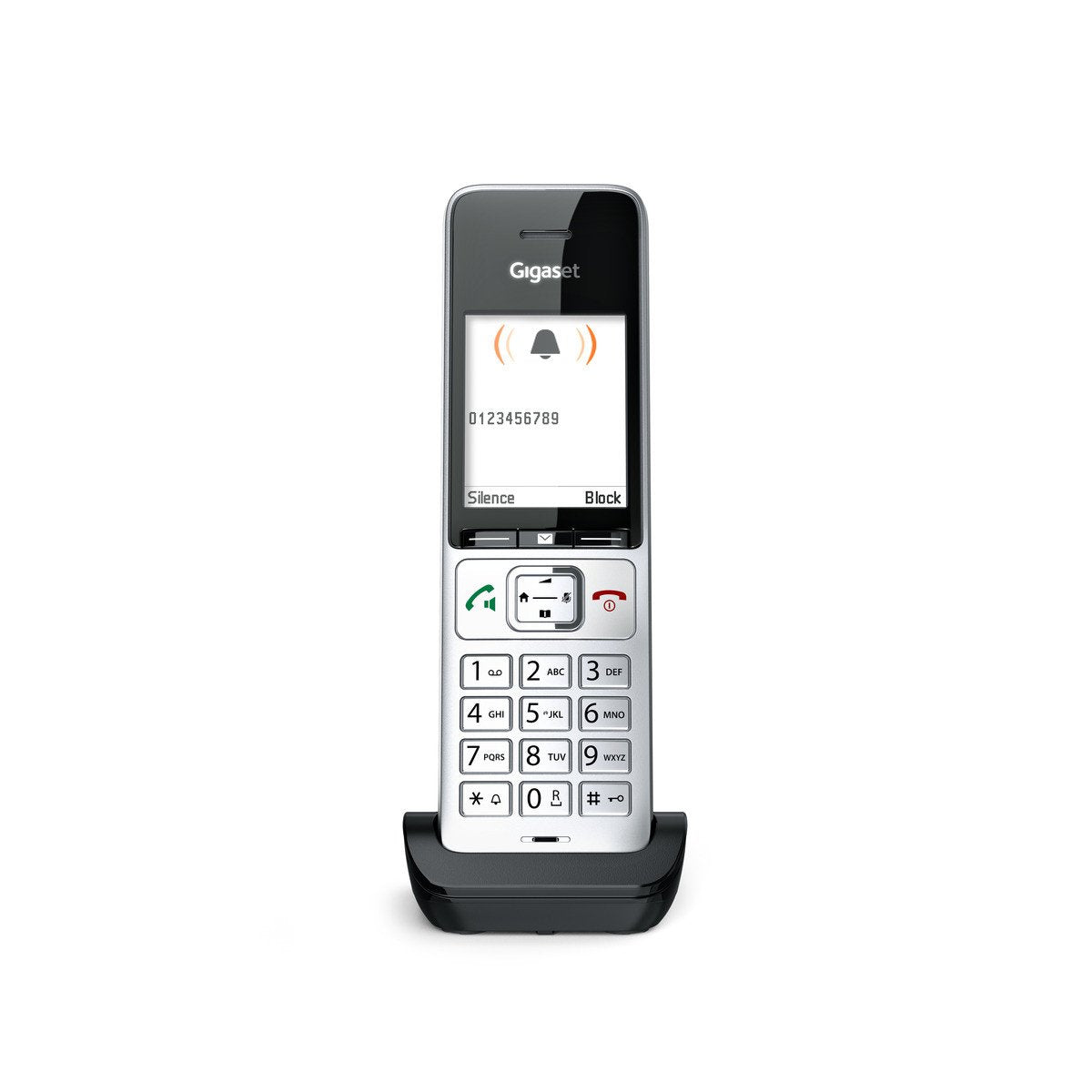 EAN 4250366866062 - Gigaset COMFORT 500HX Teléfono DECT/analógico Identificador de llamadas Negro, Plata imagen 4