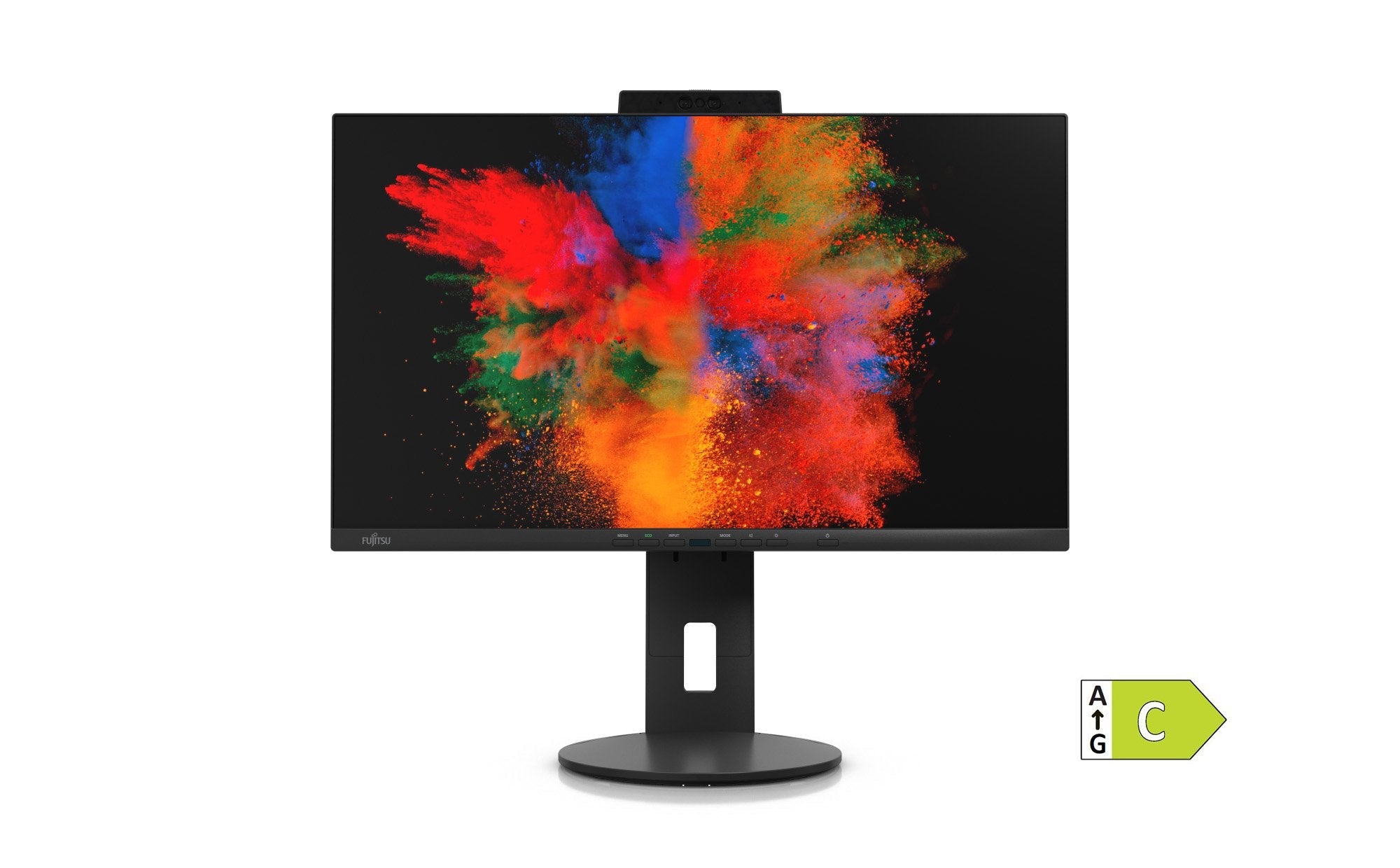 Monitor  P2410 Ts Cam - 24 Inch - Full Hd Ips Led - 1920x1080 - Pivot / Has / Rj45 / Webcam / Speakers - Matte Black