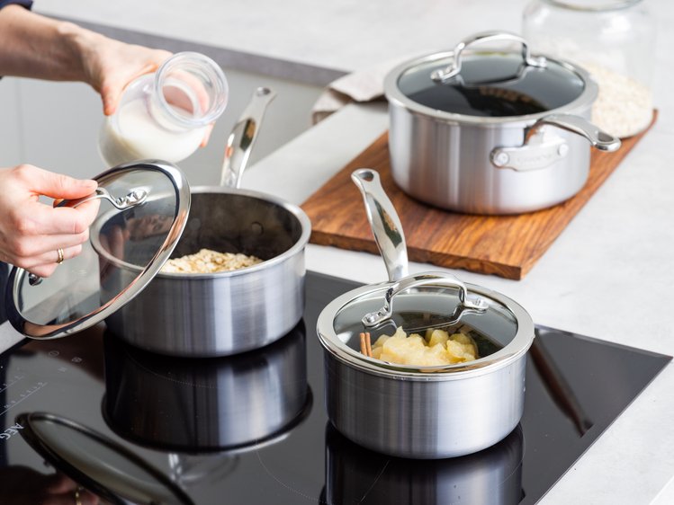 Greenpan Premiere Casserole Set 3-Piece Stainless Steel
