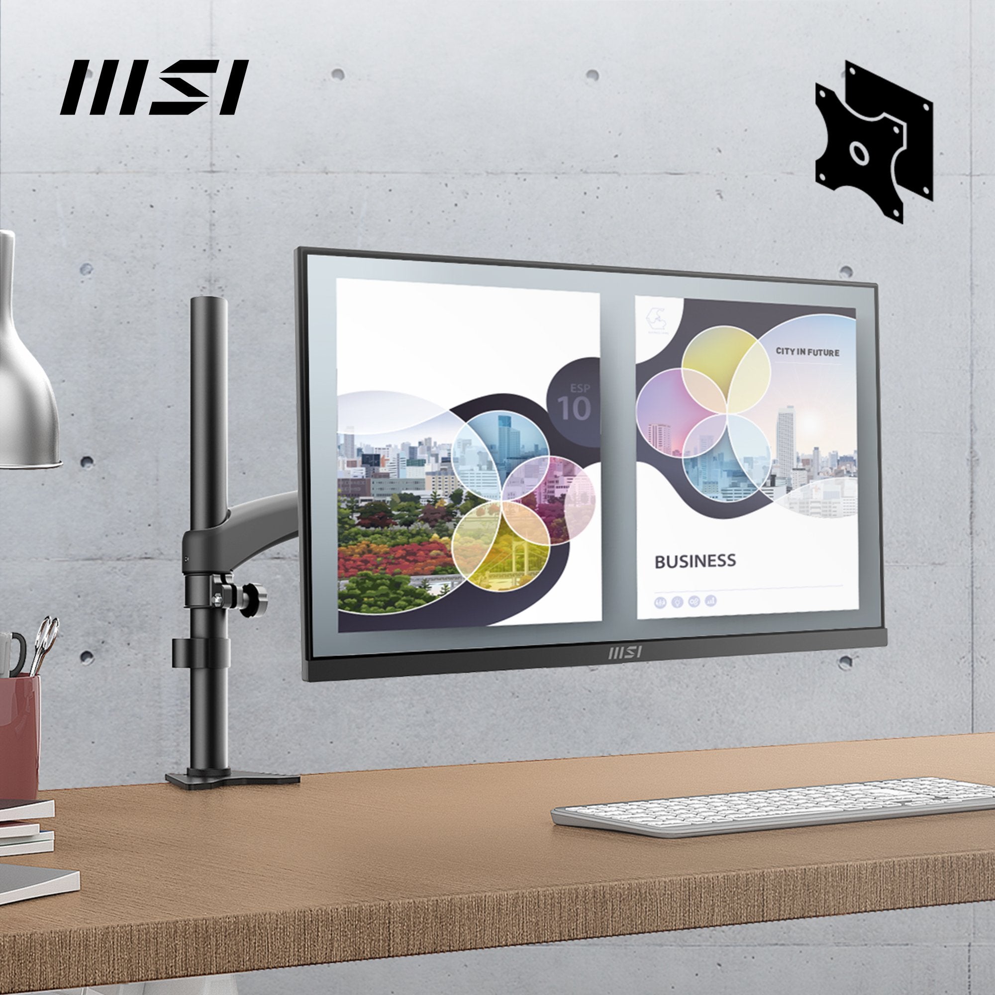 Monitor Msi Pro Mp2412 Negro 23.8" Va 100hz 4ms Hdmi D-Sub