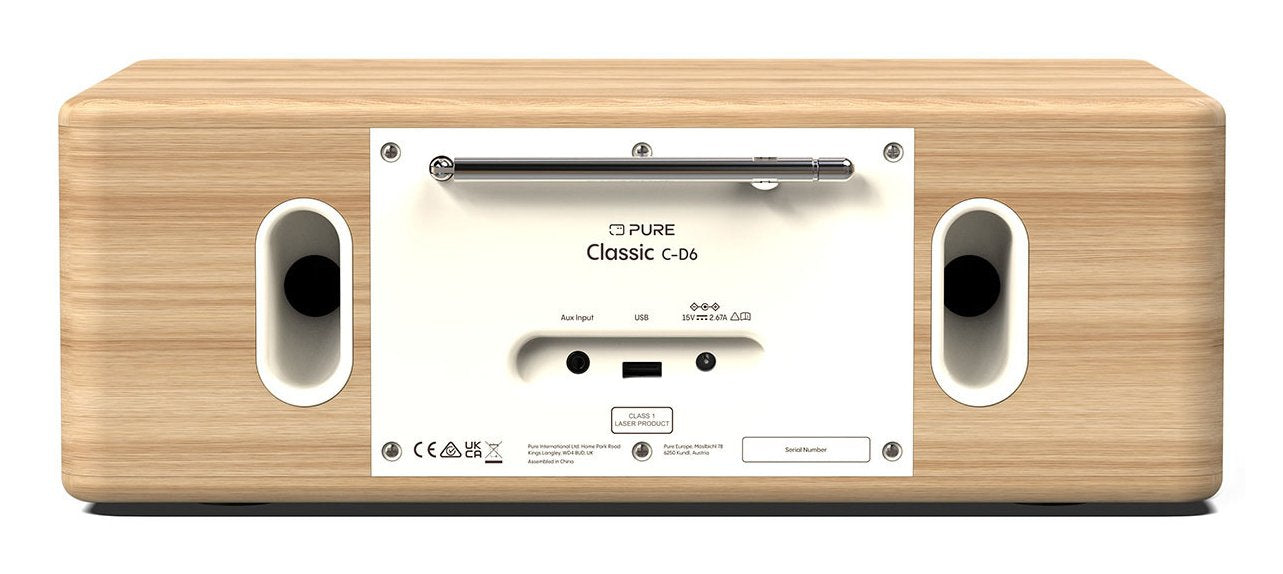 Pure Classic C-D6 Digitalradio White Oak Eu Uk