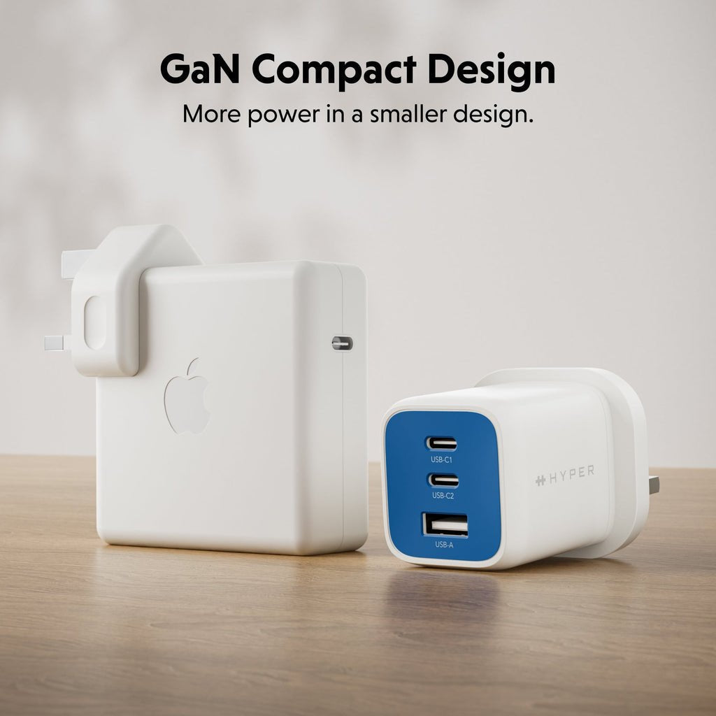 Targus Hyperjuice Flex - Fuente De Alimentación - Gan - 65 Watt - 3 Puntos De Conexión De Salida (2 X Usb-C, Usb)