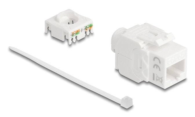 Keystone Modul Rj45 Buchse Zu Lsa Cat.6a Utp 180° Werkzeugfrei