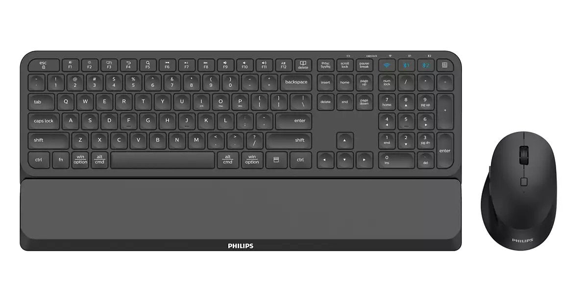 EAN 8712581780036 - Philips 6000 series SPT6607B/21 teclado Ratón incluido Universal RF Wireless + Bluetooth Negro imagen 1