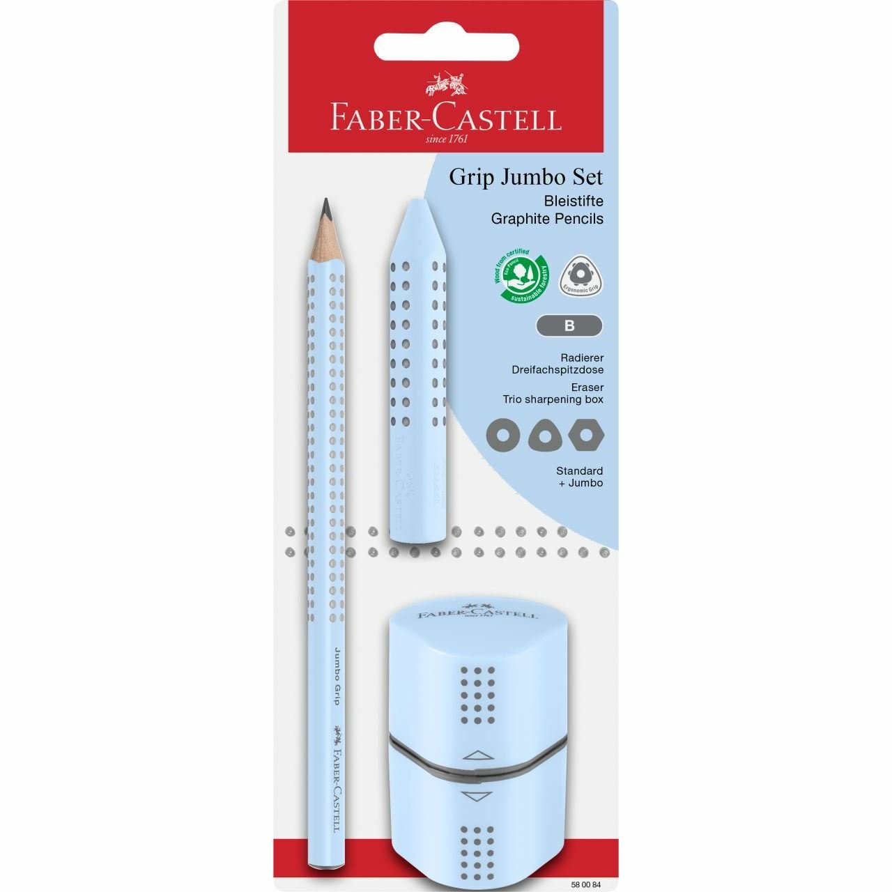 EAN 4005405800848 - Faber-Castell 580084 lápiz de grafito B 1 pieza(s) imagen 2