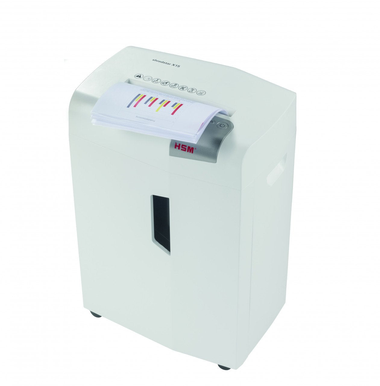 EAN 4026631057752 - HSM X15 triturador de papel Corte en partículas 57 dB 23 cm Plata, Blanco imagen 2