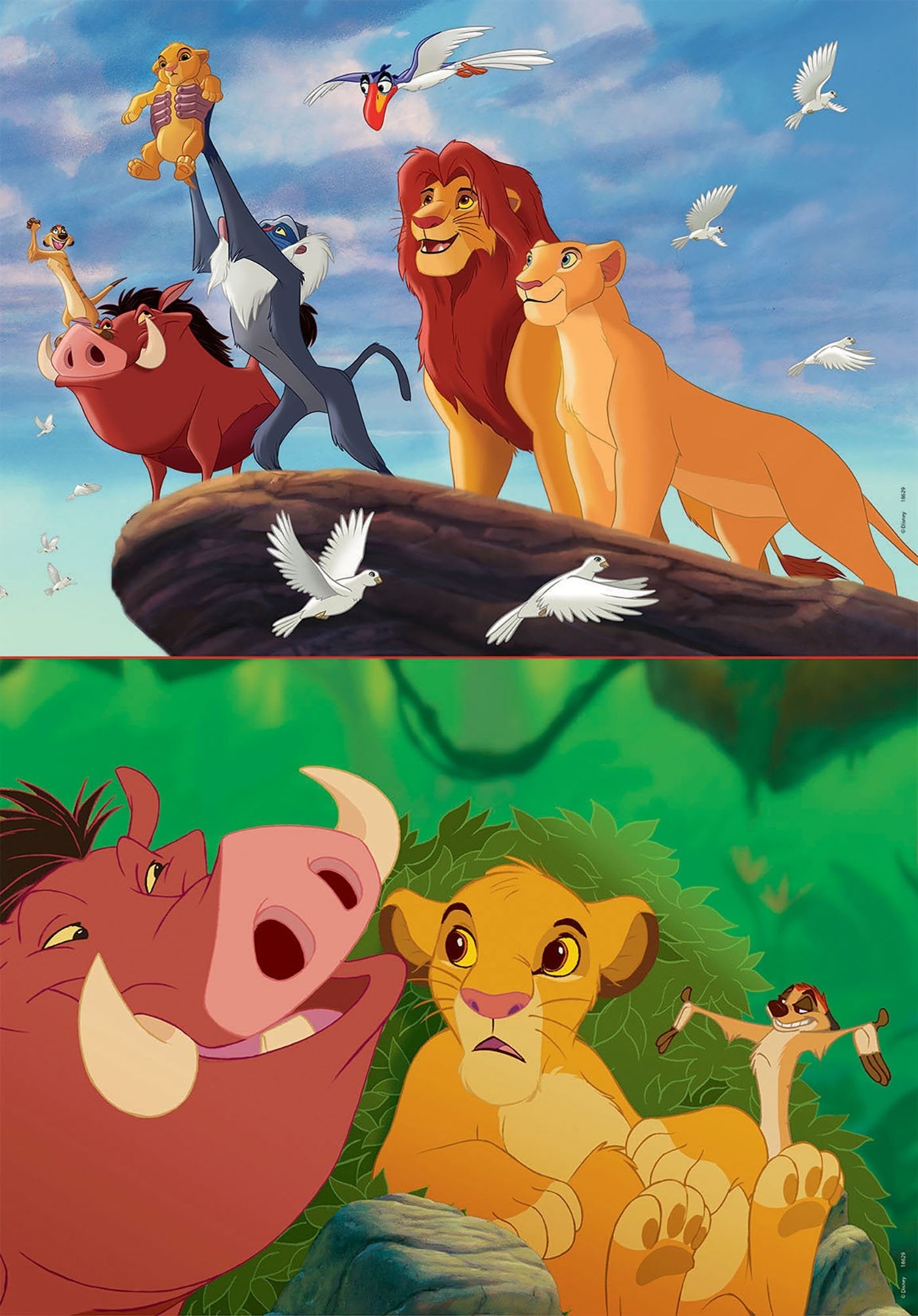 Puzzle El Rey Leon Disney 2x48pz