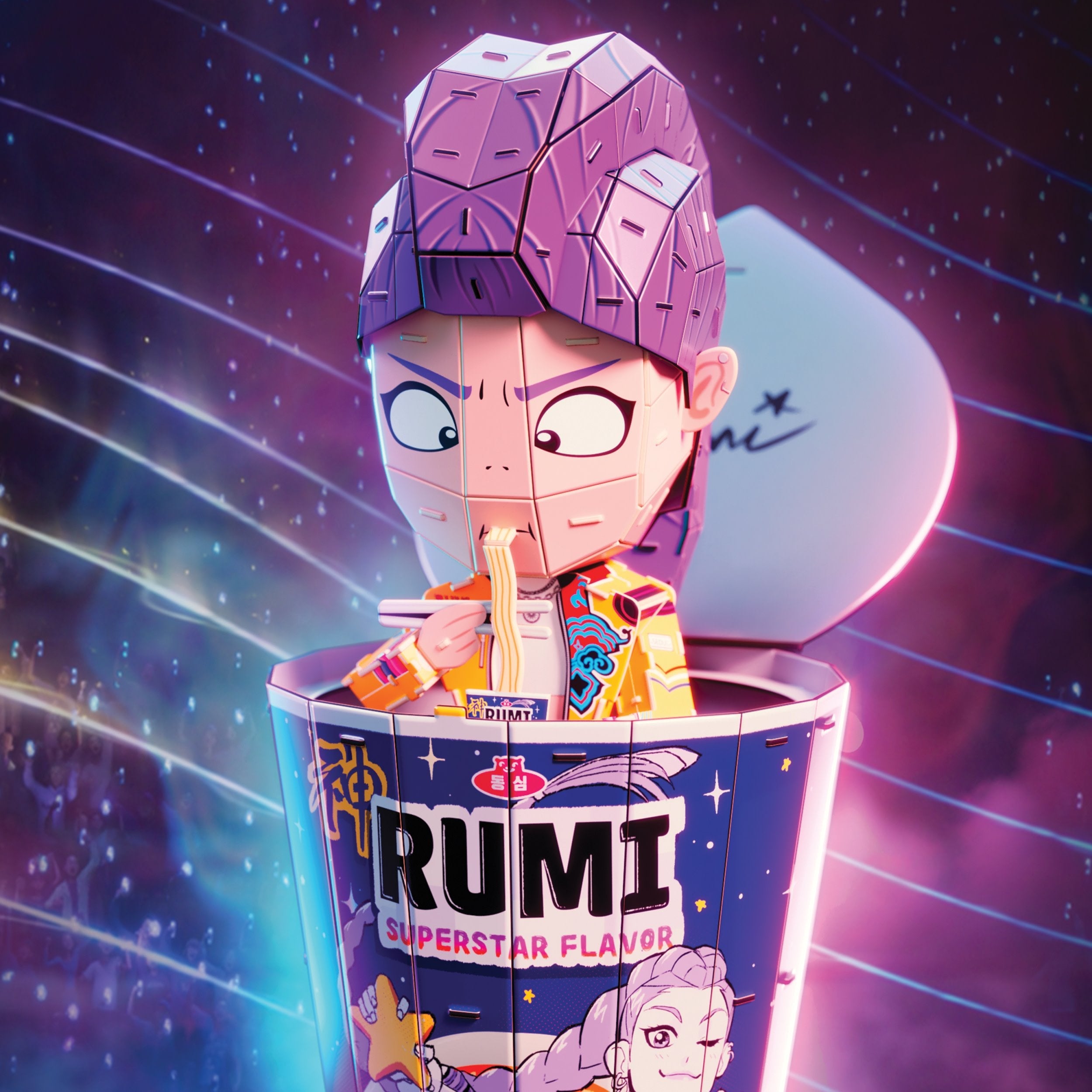 Spinmaster 4d Build - K-Pop Demon Hunters - Rumi Im Ramen-Becher 6077588