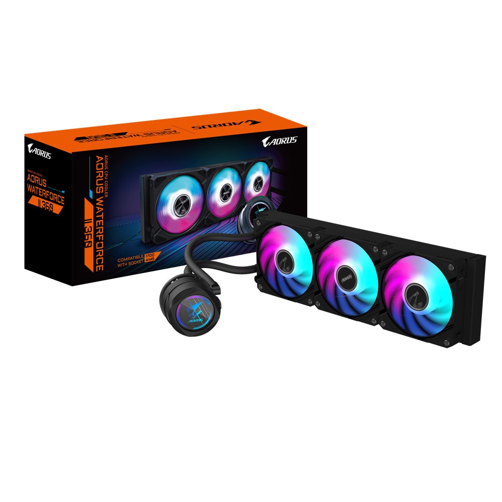 EAN 4719331553890 - GIGABYTE AORUS WATERFORCE II 360 Procesador Sistema de refrigeración líquida todo en uno 12 cm Negro imagen 1