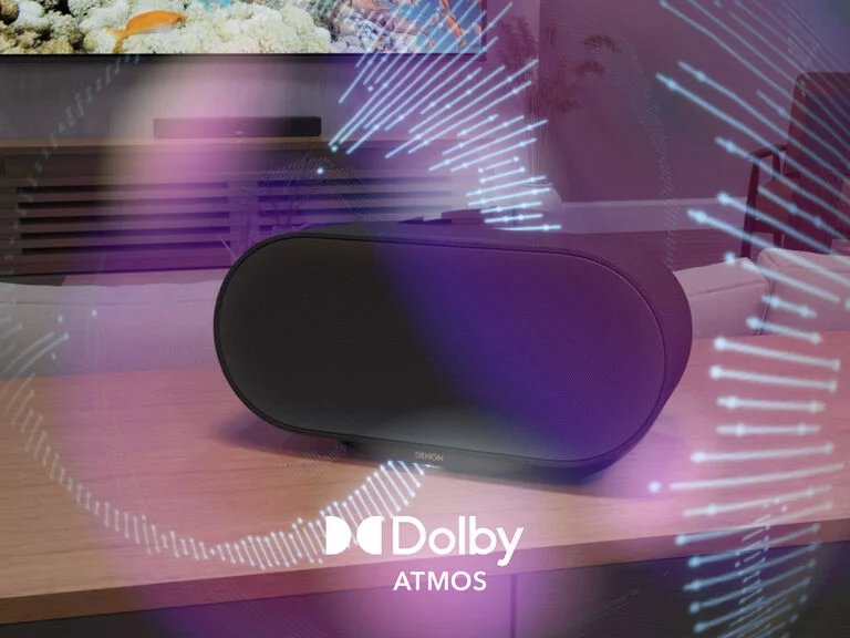 Denon Home 600 Silver Altavoz Inteligente Inalámbrico Con Tecnología Heos Y Sonido Dolby Atmos.