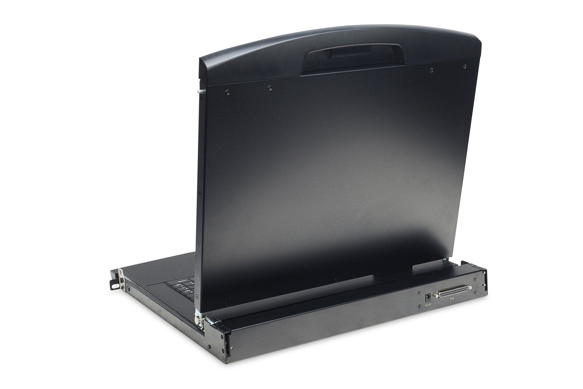Kvm Modulare Konsole Mit 17" Tft (43,2cm), 16 Port Kvm & Touchpad, Tr Tastatur Ral 9005 - Schwarz Digitus Professional