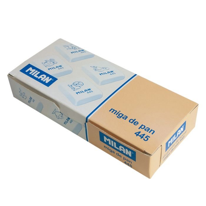 Milan Goma 445 Miga De Pan 3,1x2,3x0,9 Cm Colores Surtidos -Caja 45u-