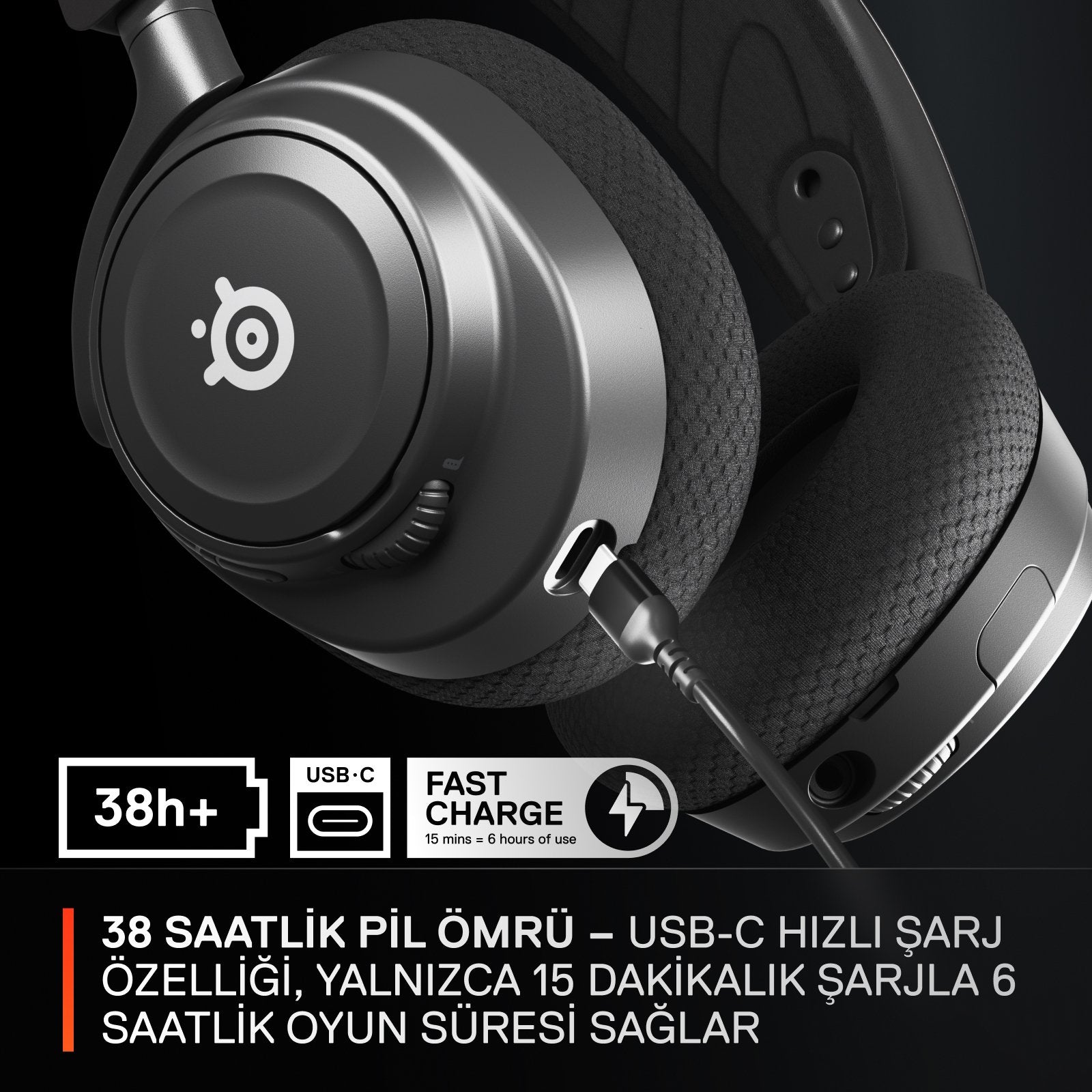 Auriculares Steelseries Arctis Nova 7 Inalámbrico  Usb Tipo C Bluetooth Negro