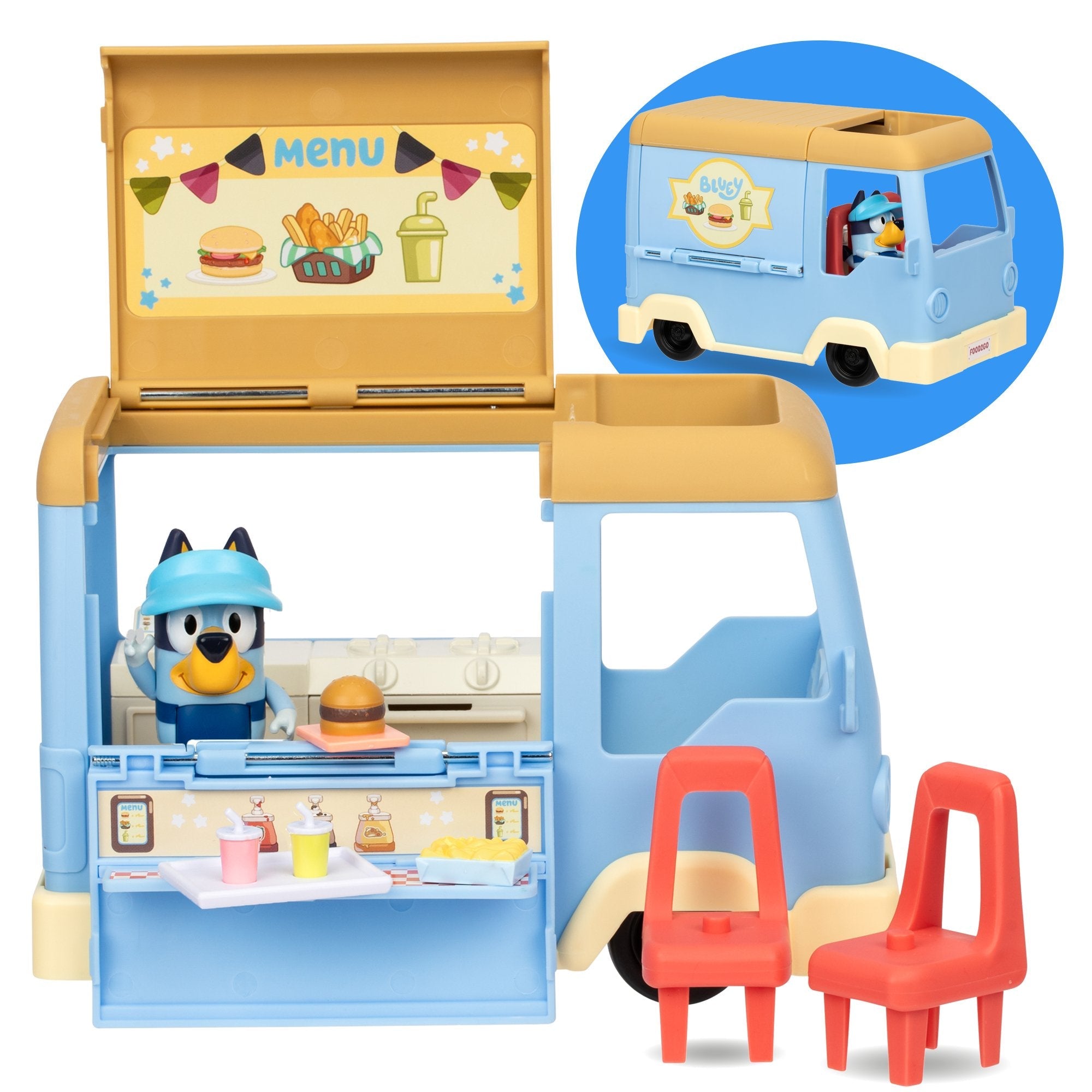 Moose Toys Bluey - Lets Play Chef Food Truck Juego, Vehículo De Juguete 18919