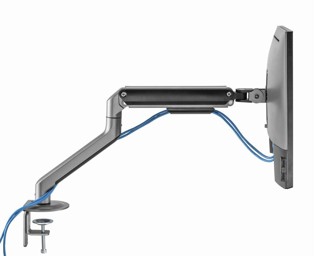 Gembird Desk Mounted Adjustable Monitor Arm Space Grey