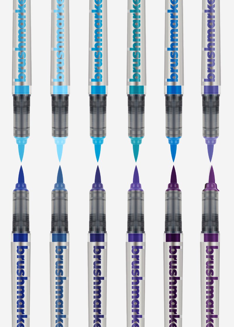 Karin Rotuladores Brushmarker Pro Set De 12 "Sky Colours" Surtidos