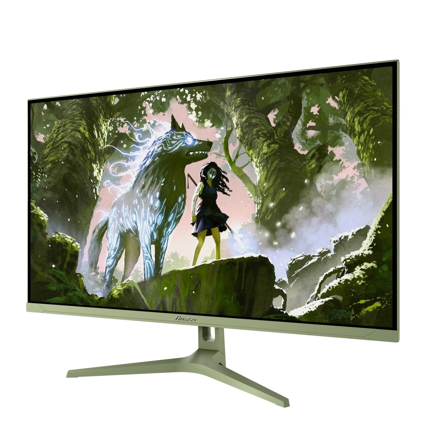 Arozzi Nova 32" Ips, 180hz, Computer Monitor - Forest Green