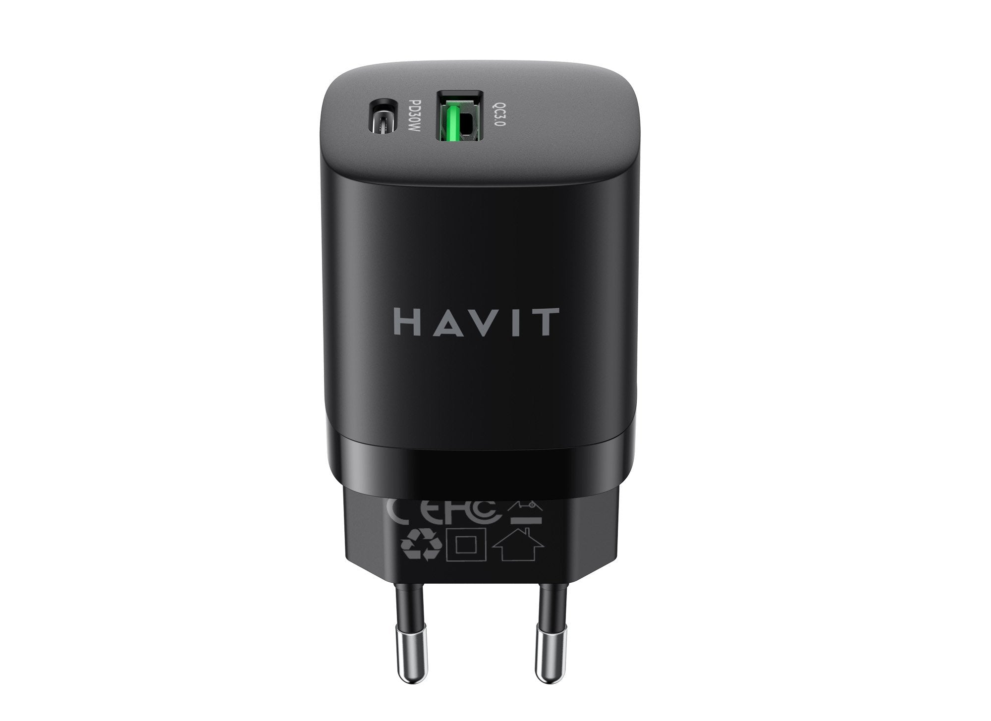 EAN 6950676204377 - Havit UC30EU cargador de dispositivo móvil Smartphone Negro Carga rápida Interior imagen 2
