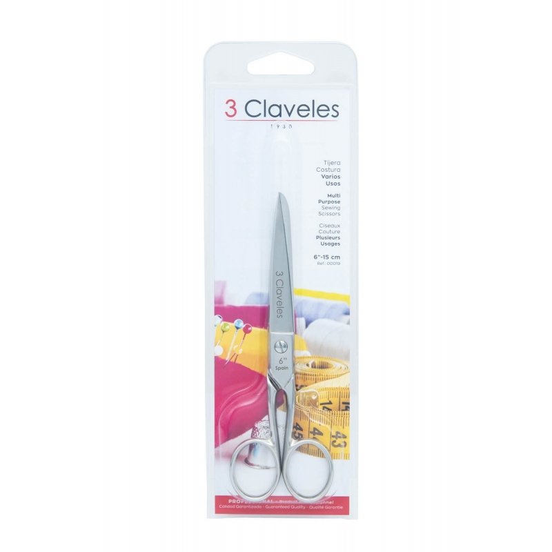 EAN 8410990000195 - 3 Claveles Multi Purpose tijera de costura 150 mm Acero inoxidable imagen 3
