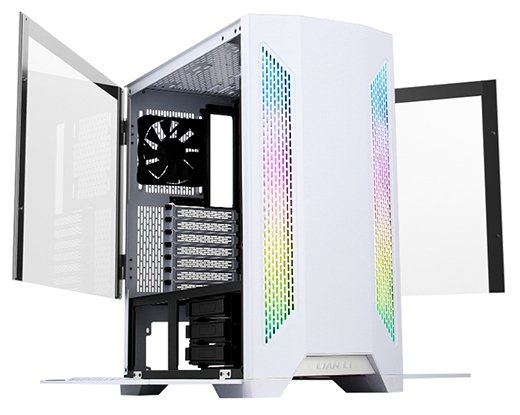 Caja Semitorre E-Atx Lian-Li Lancool Ii Rgb Con Paneles De Cristal (Blanco)