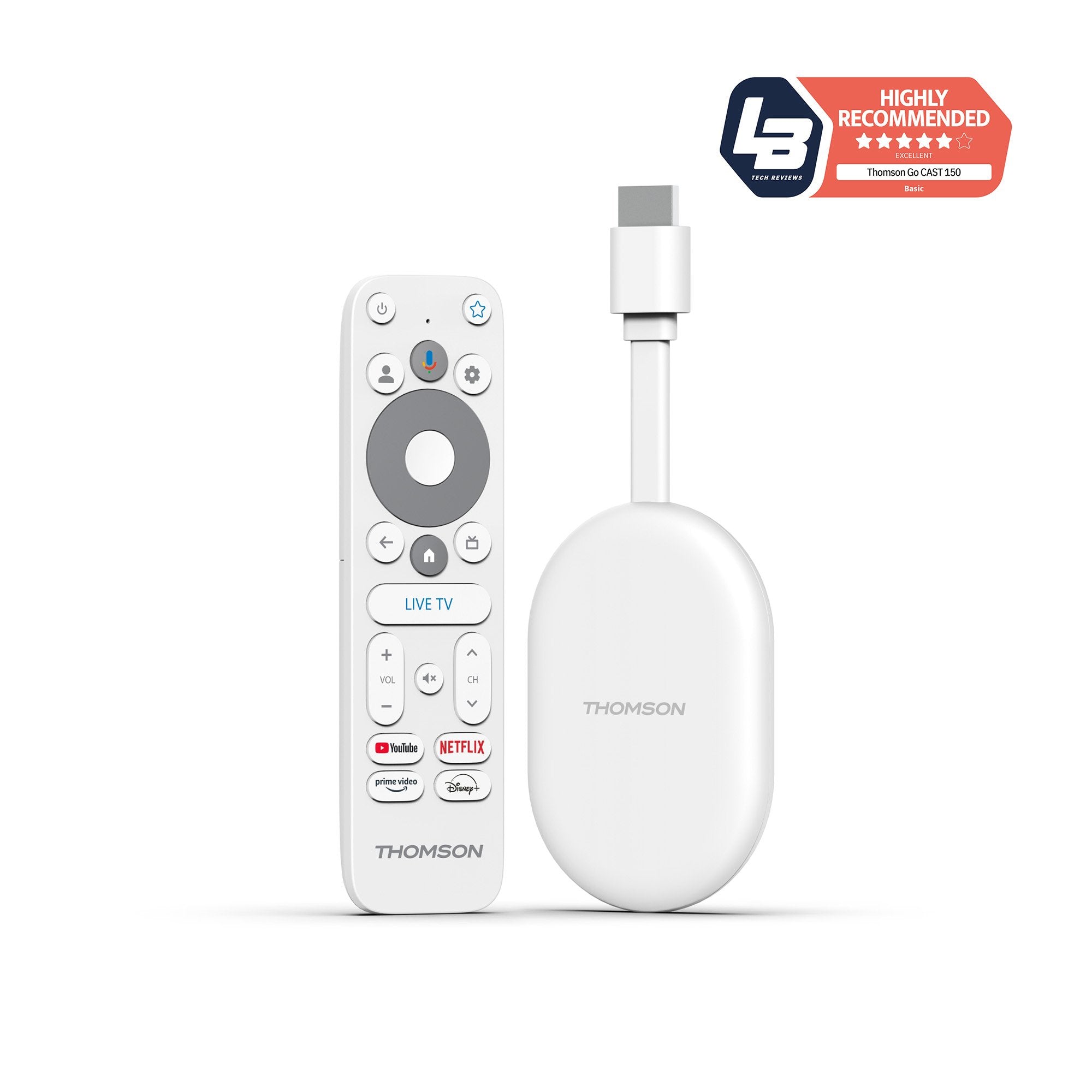 EAN 9120106663099 - Thomson Go Cast 150 HDMI 4K Ultra HD Google TV Blanco imagen 2