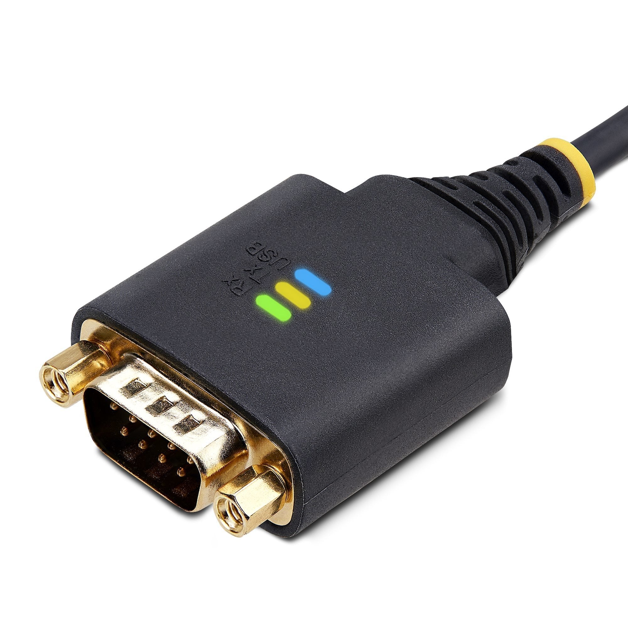 Startech.Com Cable Adaptador Usb A Serie De 1m - Serial - Retención Com - Ftdi - Adaptador Usb-A A Db9 Rs232 - Con Tornillos Db9 Intercambiables - Windows/Macos/Linux