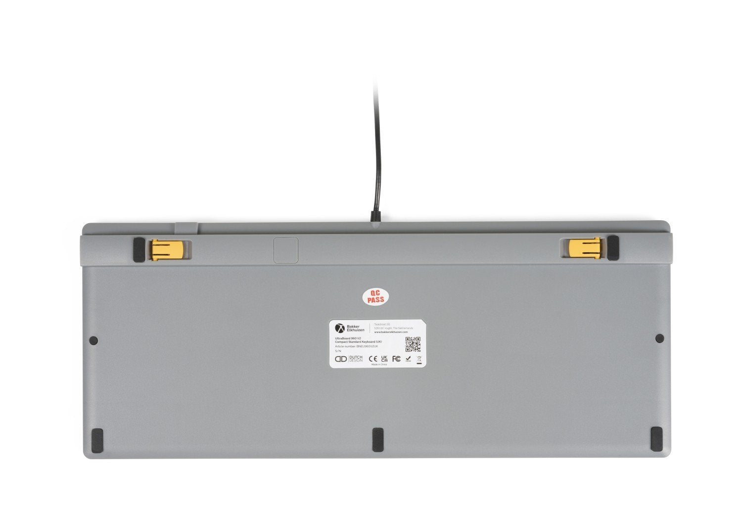 EAN 8719274677604 - BakkerElkhuizen UltraBoard 960 V2 teclado Oficina USB QWERTZ Alemán Gris imagen 6