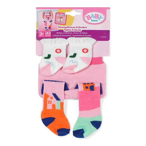 Zapf Creation Baby Born® Medias Y Calcetines 43cm, Accesorios Para Muñecas Artículos Surtidos 839485