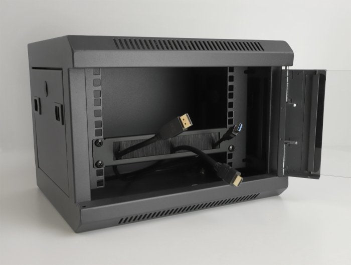Delock Regleta De Cepillos Para La Gestión De Cables De 19" Con Fijación De Cables 1u Negro