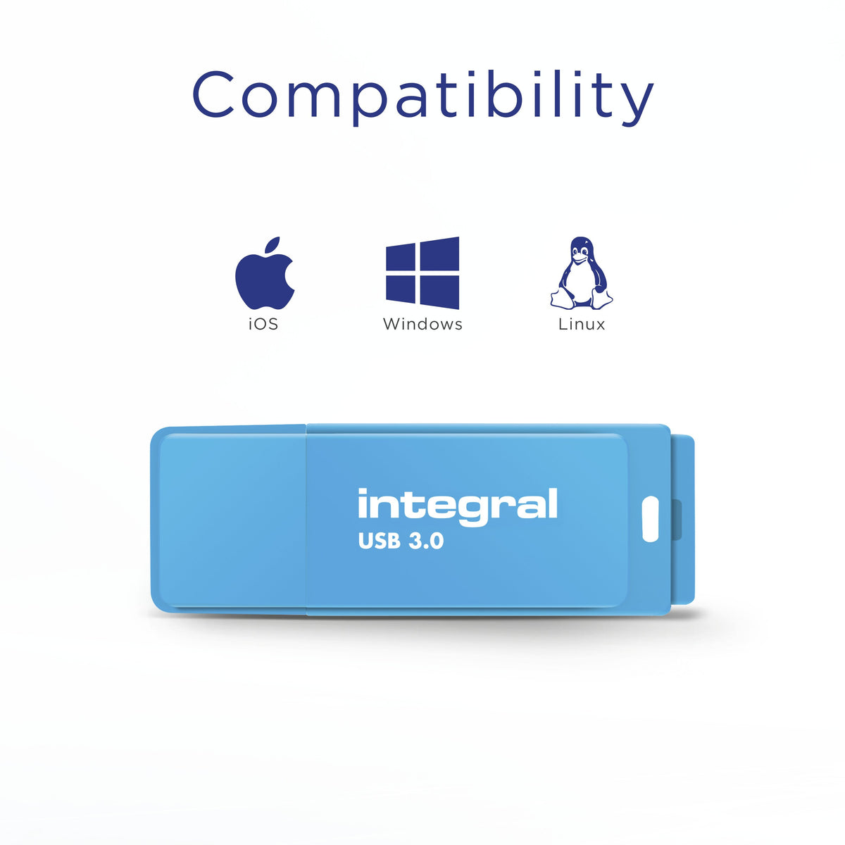 Usb Flash Drive Neon Usb 3.0 Blue 32gb