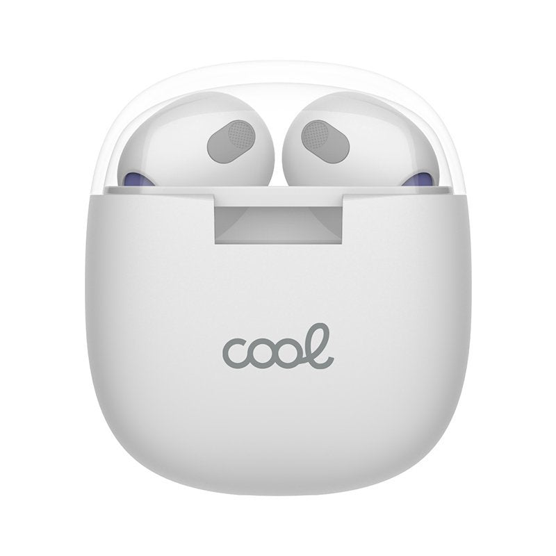 Cool Auriculares Stereo Bluetooth Dual Pod Earbuds Vision Blanco