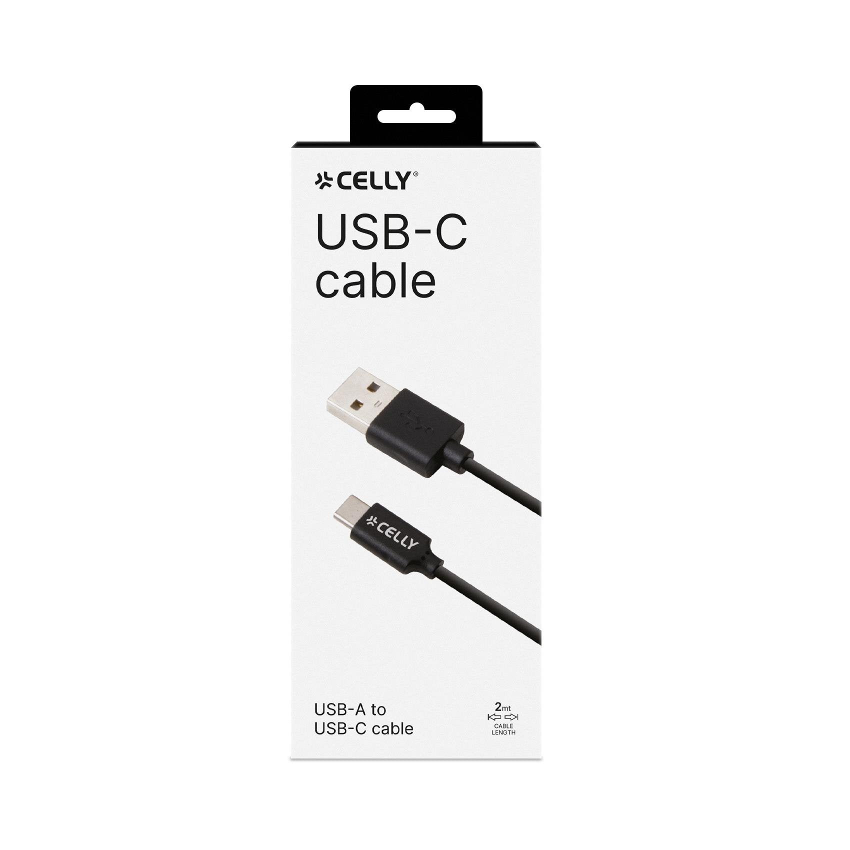 EAN 8021735731092 - Celly USB-C2M cable USB 2 m USB A USB C Negro imagen 5