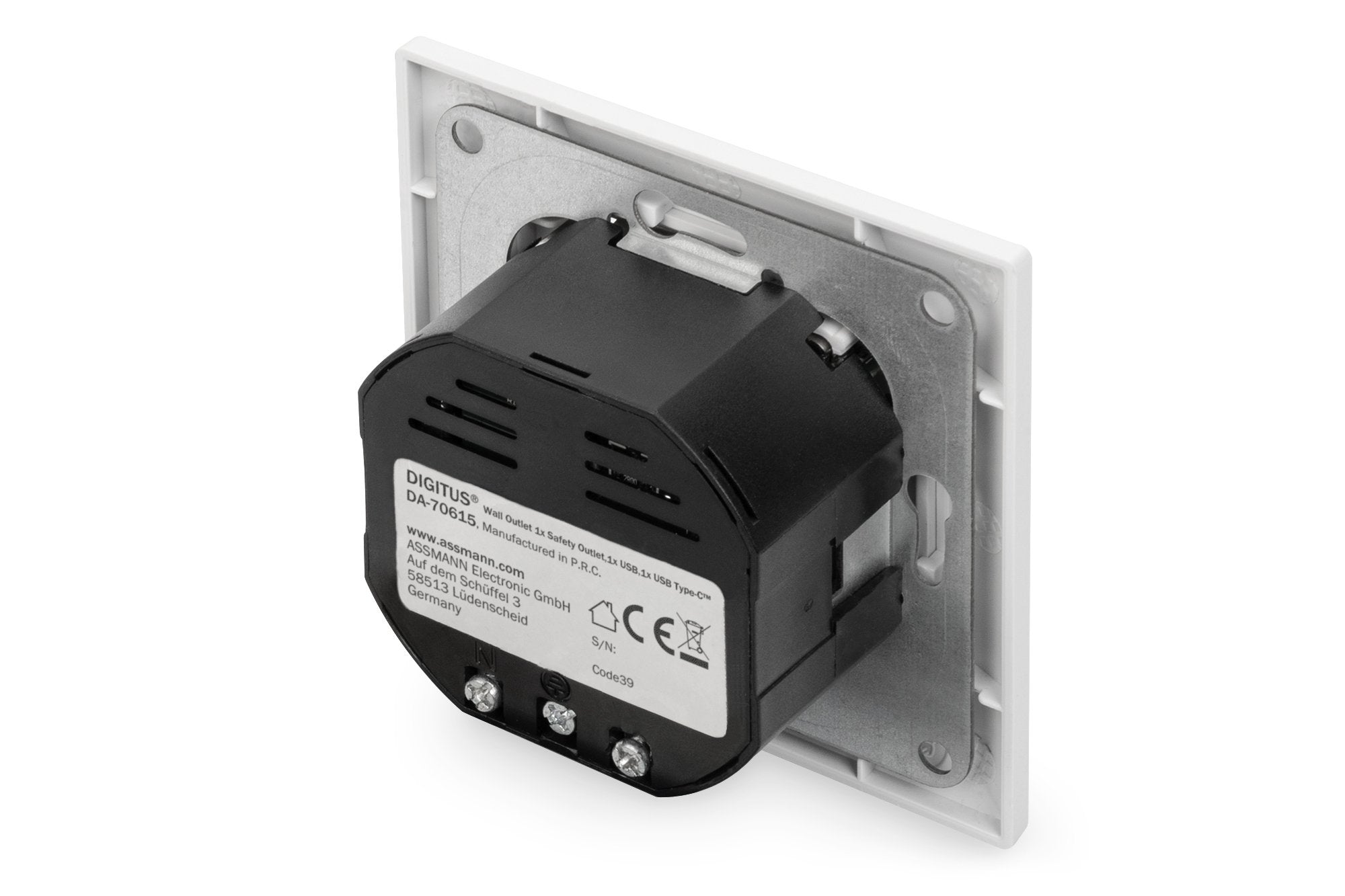 Digitus Da-70615 Toma De Enchufe Con 2 Puertos Usb