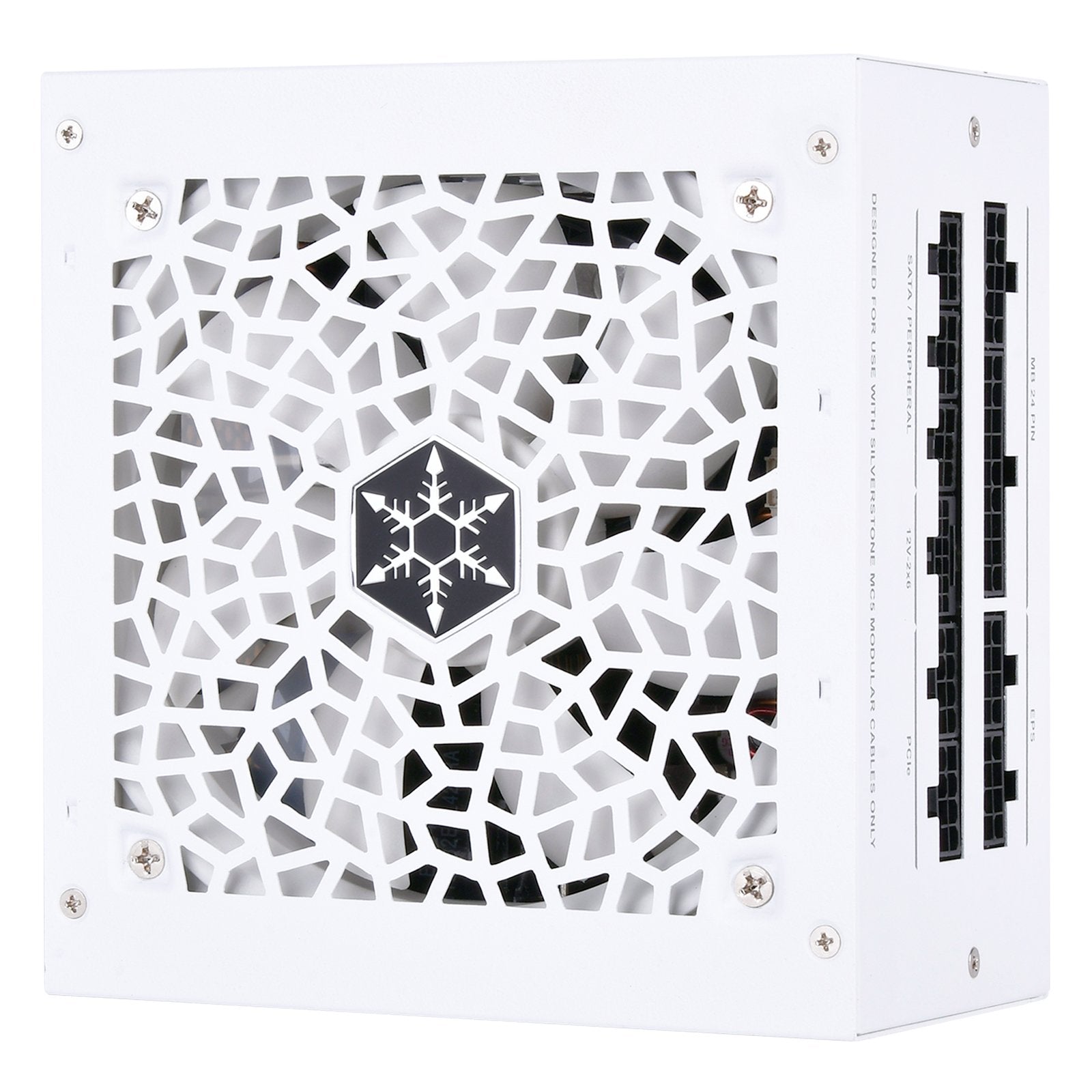 Fuente De Alimentación Silverstone Sst-Da750r-Gma-Www  Para Pc Blanca, 1x Atx3.0 De 12 Pines, 4x Pcie, Gestión De Cables, 750 Vatios Sst-Da750r-Gma-Www
