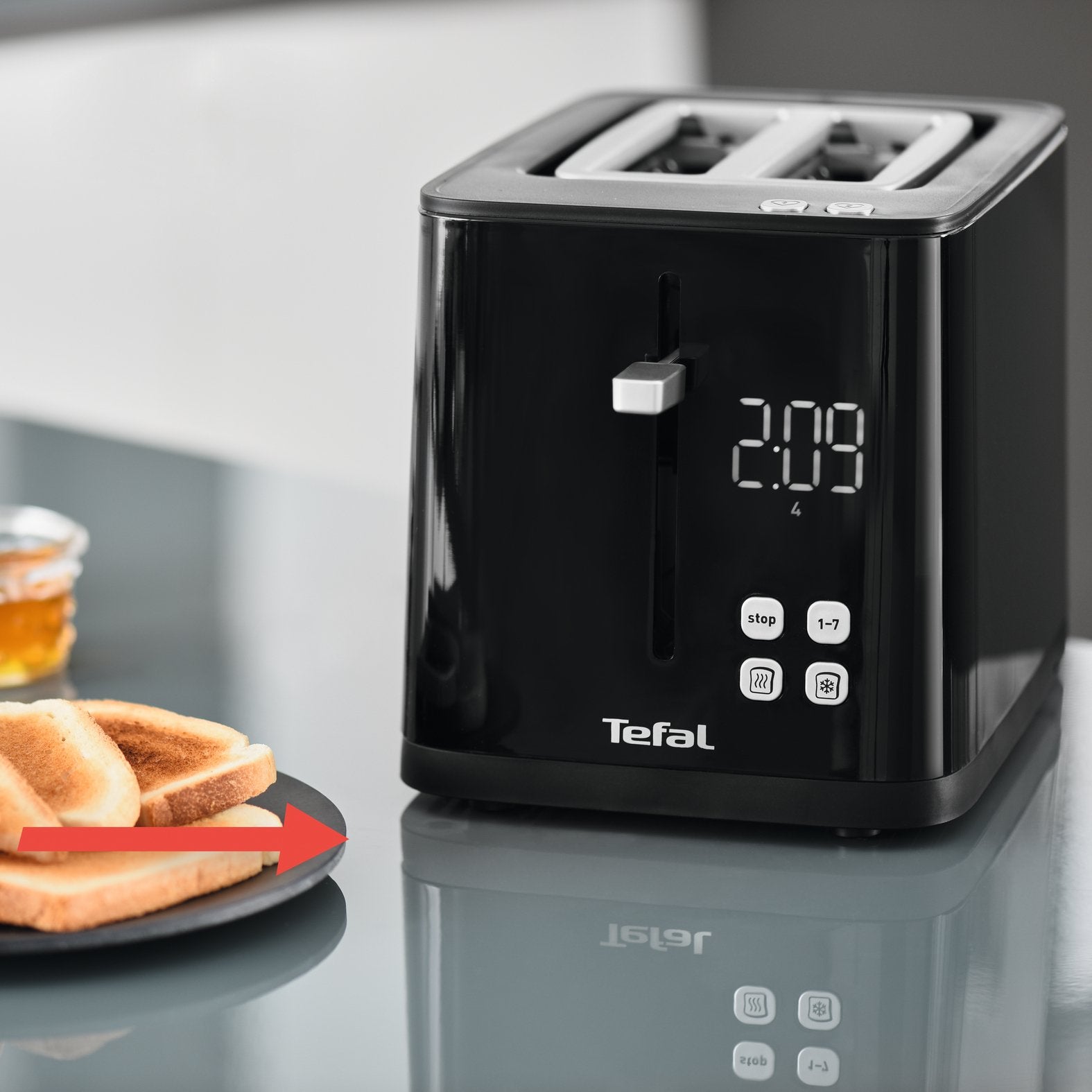 Tostadora Tefal Tt640810  2 Rebanada(S) Negro 850 W