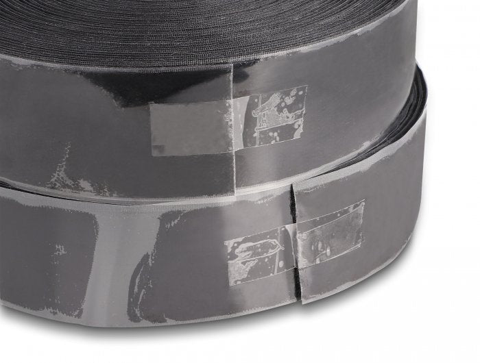 Strapazierfähiges Klettband Selbstklebend Mit Haft- Und Flauschband L 25 M X B 50 Mm Schwarz