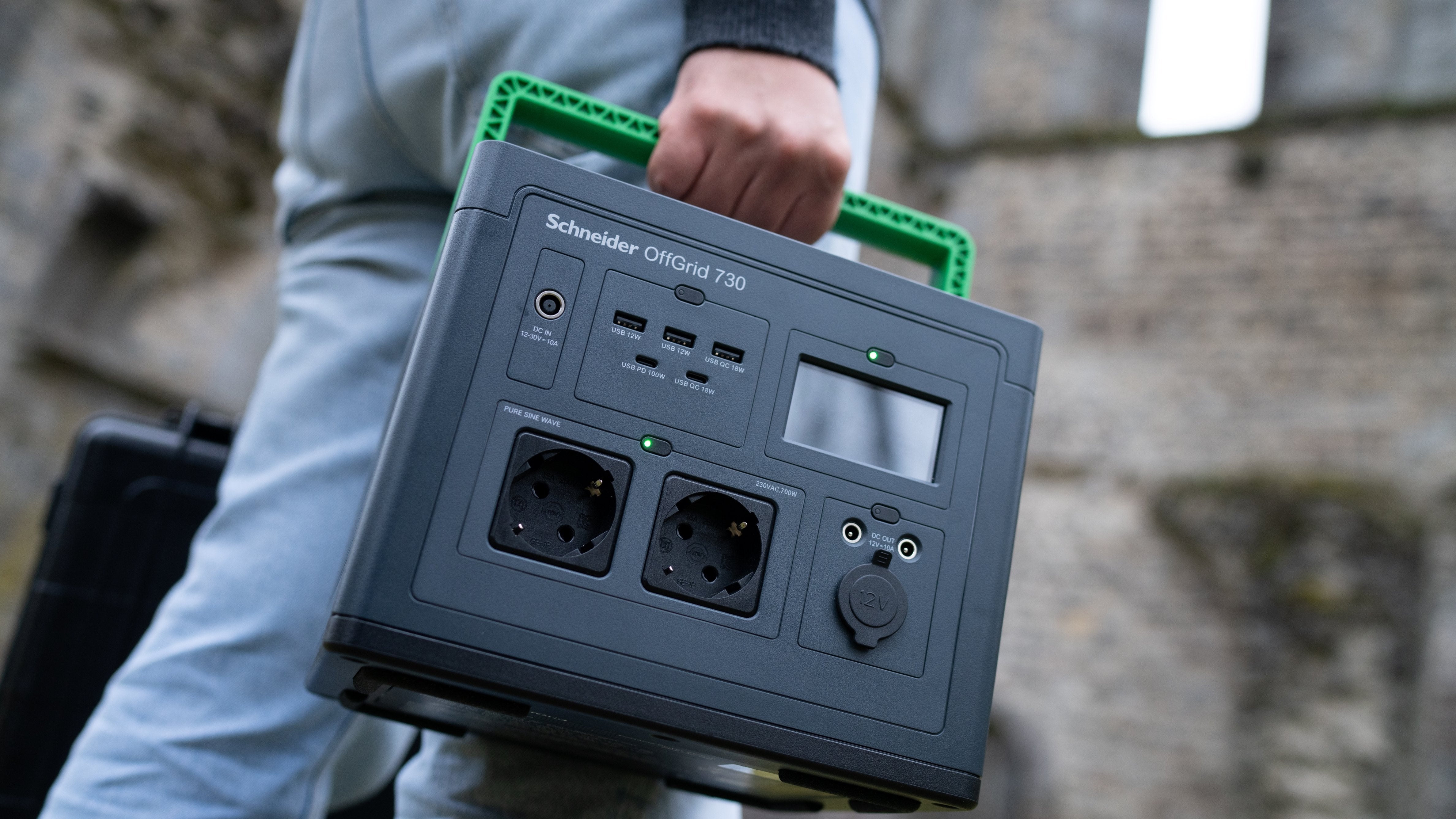 Stacja Zasilania Pps500-Gr Schneider Offgrid Portable Power Station 500, 517wh Lithium-Ion, 2 Schuko, Sinewave