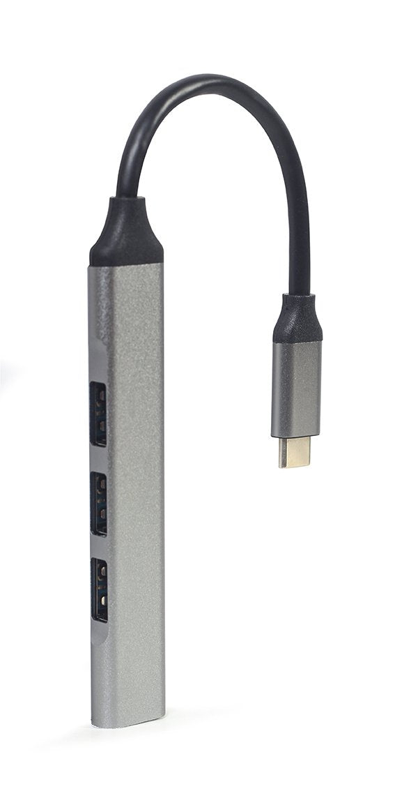 Hub Gembird Usb Tipo C 4-Port Usb  Usb3 X 1 Port Usb2 X 3 Ports Silver