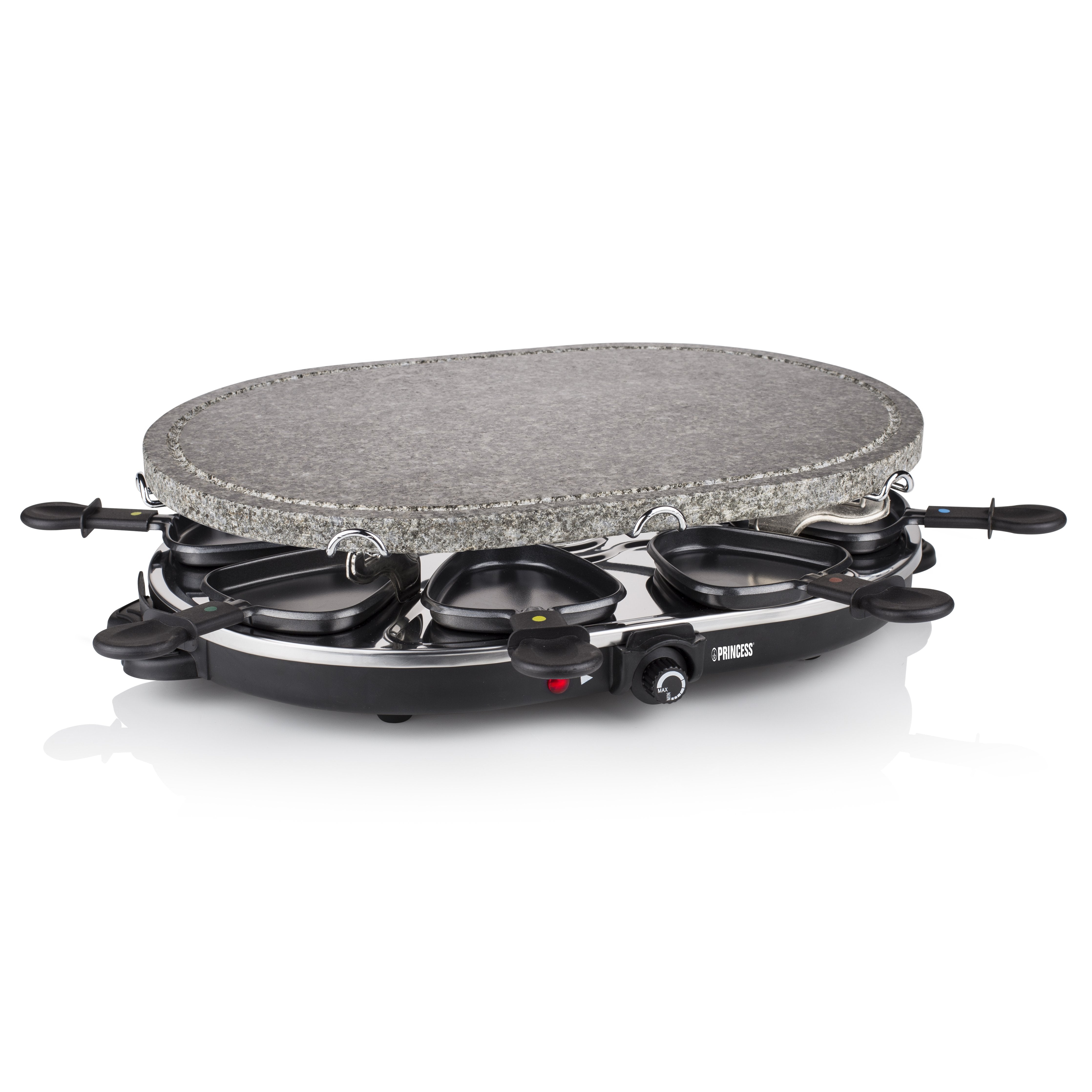 Parrilla Princess Stone 8 Oval & Raclette 162720 1200w Tamaño 43*30cm