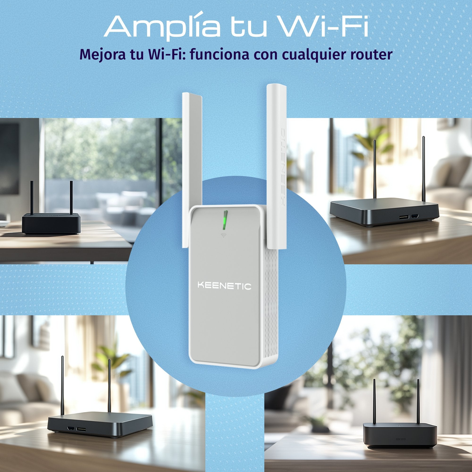 EAN 4897082922063 - Keenetic Buddy 4 (KN-3211) Repetidor de red Blanco, Gris 100 Mbit/s imagen 4