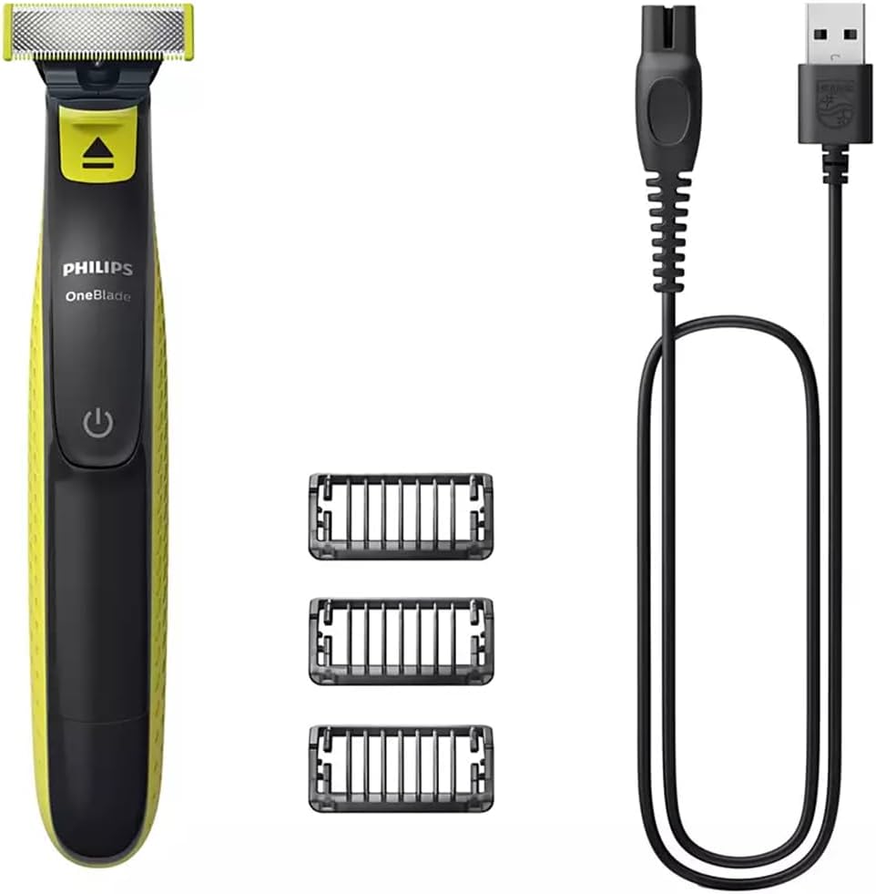 Máquina de afeitar Cortabarbas PHILIPS Oneblade Qp-2724/10 Con Batería 3 Accesorios