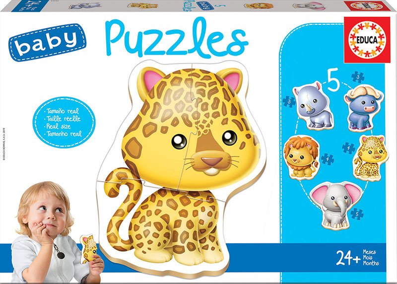 Puzzle Animales Salvajes 2-5pzs
