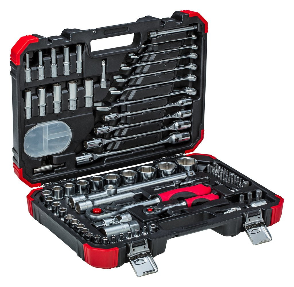 Gedore Juego De Llaves De Tubo Rojo 1/4 "+ 1/2", 92 Piezas 3300062