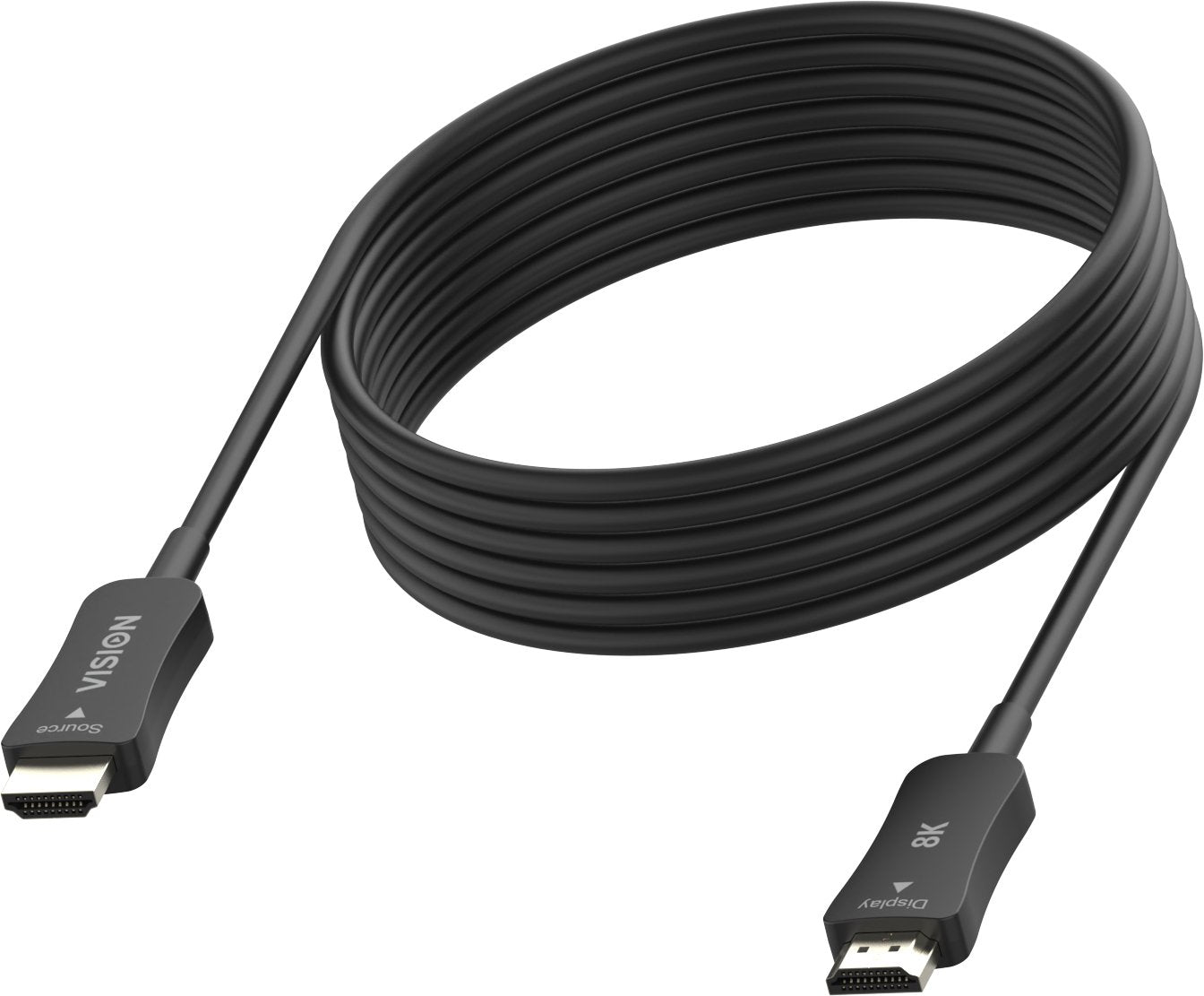 8k A 60 Hz Hdmi Versión 2.1 48 Gbps Doble Blindaje Conectores Chapados En Oro Hdmi (M) A Hdmi (M) Diámetro Exterior 8.7 Mm 26 Awg 15 M Blanco