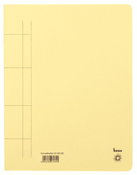 Bene Carpeta De Anillas Din A4 Cartón Amarillo