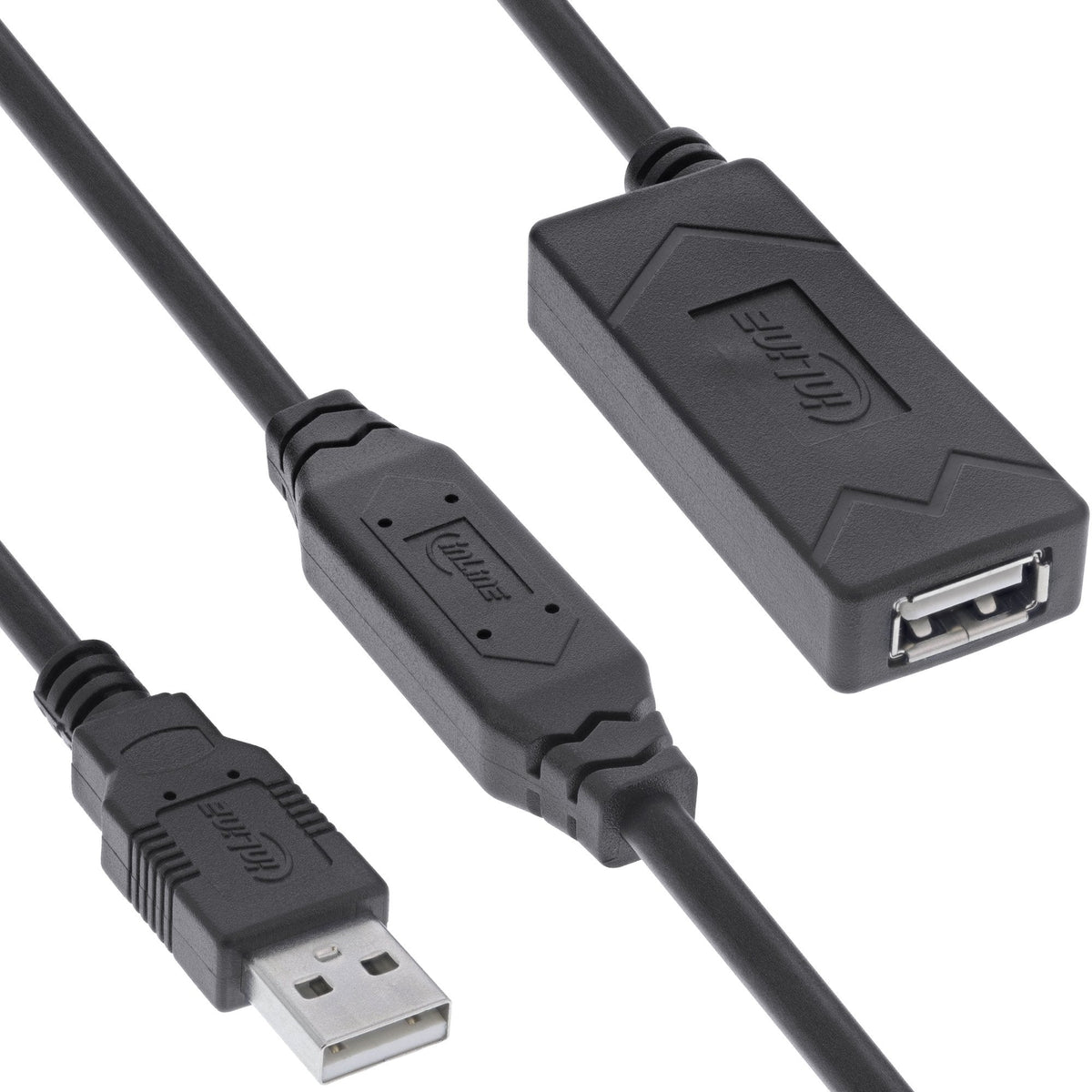 Inline® Usb 2.0 Active Extension, Usb-A Male/Female, 25m