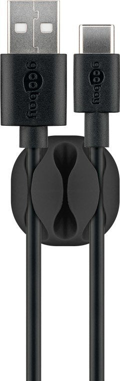 EAN 4040849703980 - Goobay 70398 organizador de cables Escritorio/pared Soporte para cables Negro 4 pieza(s) imagen 5
