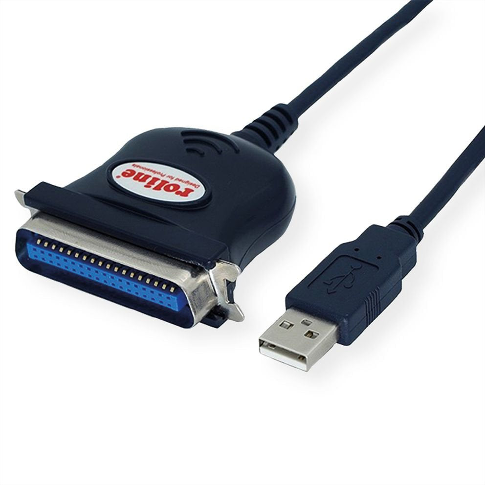 Roline Usb Convertidor Cable Usb Según Ieee 1284 Negro 1.8m
